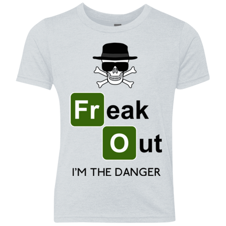T-Shirts Heather White / YXS Freaking danger Youth Triblend T-Shirt