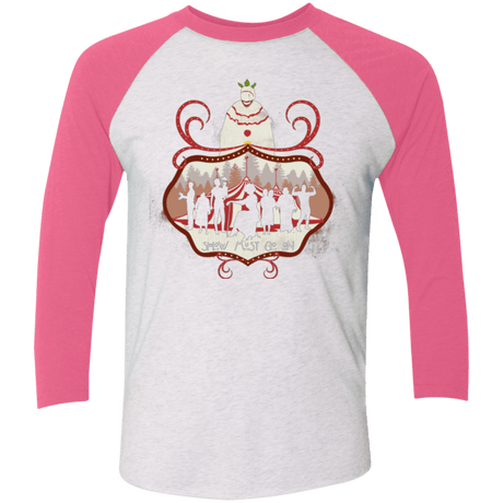 T-Shirts Heather White/Vintage Pink / X-Small Freakshow Triblend 3/4 Sleeve