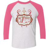 T-Shirts Heather White/Vintage Pink / X-Small Freakshow Triblend 3/4 Sleeve