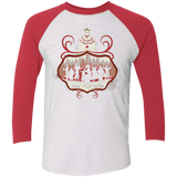 T-Shirts Heather White/Vintage Red / X-Small Freakshow Triblend 3/4 Sleeve