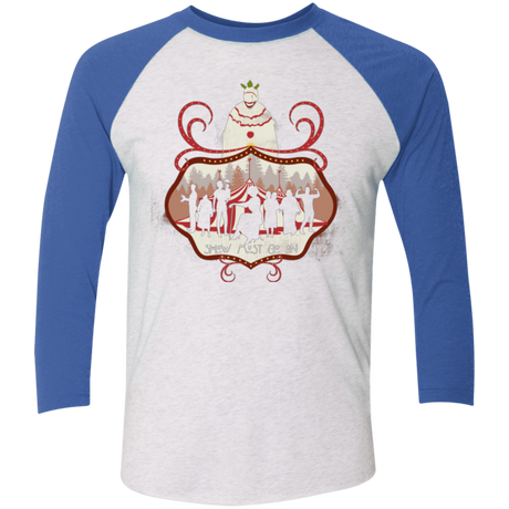 T-Shirts Heather White/Vintage Royal / X-Small Freakshow Triblend 3/4 Sleeve