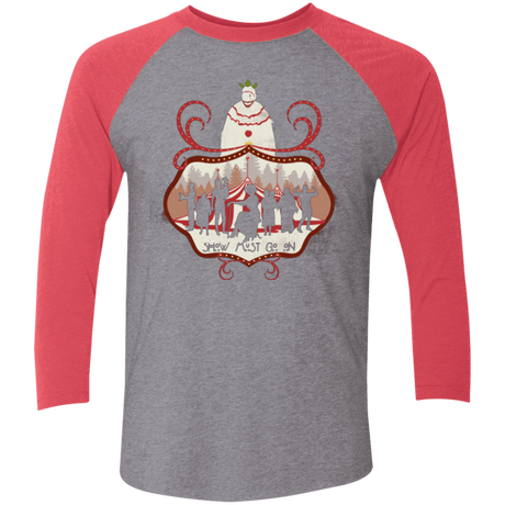 T-Shirts Premium Heather/ Vintage Red / X-Small Freakshow Triblend 3/4 Sleeve