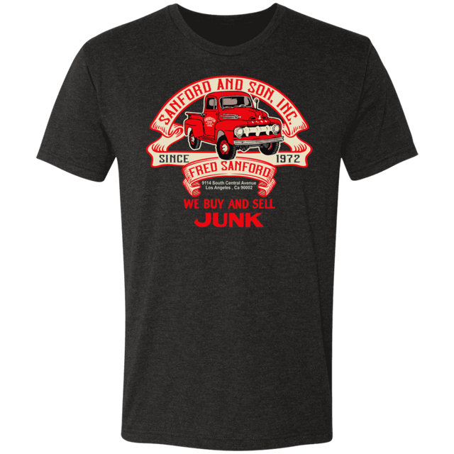 T-Shirts Vintage Black / S Fred Sanford Ribbon Truck Men's Triblend T-Shirt