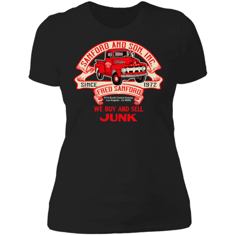 T-Shirts Black / X-Small Fred Sanford Ribbon Truck Women's Premium T-Shirt