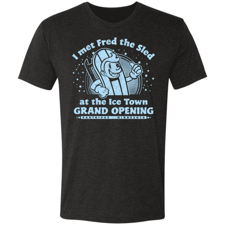 T-Shirts Vintage Black / S Fred The Sled GRAND OPENING Men's Triblend T-Shirt
