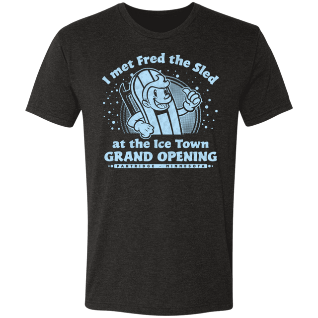 T-Shirts Vintage Black / S Fred The Sled GRAND OPENING Men's Triblend T-Shirt