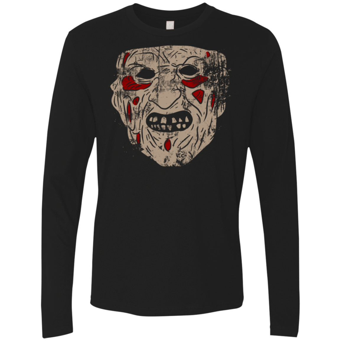 T-Shirts Black / Small Freddy Grunge Men's Premium Long Sleeve