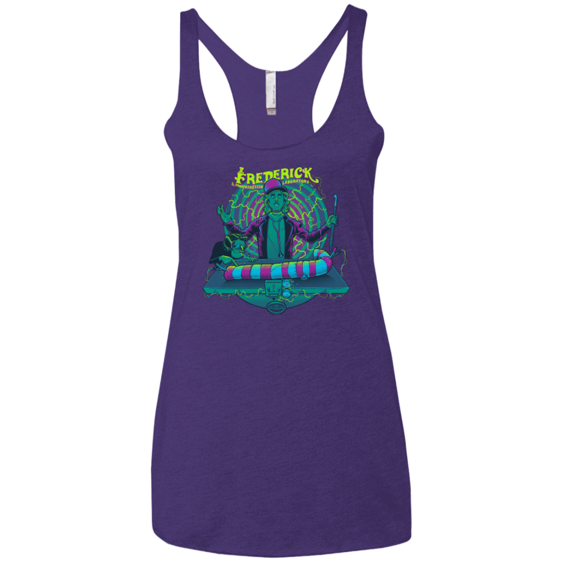 T-Shirts Purple / X-Small FREDERICK Women's Triblend Racerback Tank