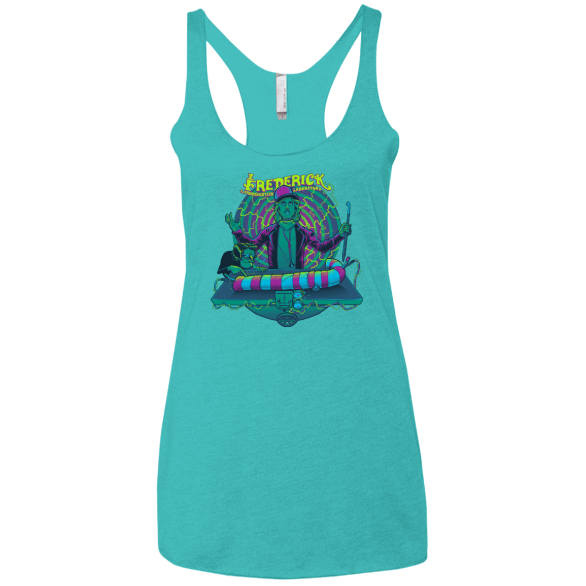 T-Shirts Tahiti Blue / X-Small FREDERICK Women's Triblend Racerback Tank