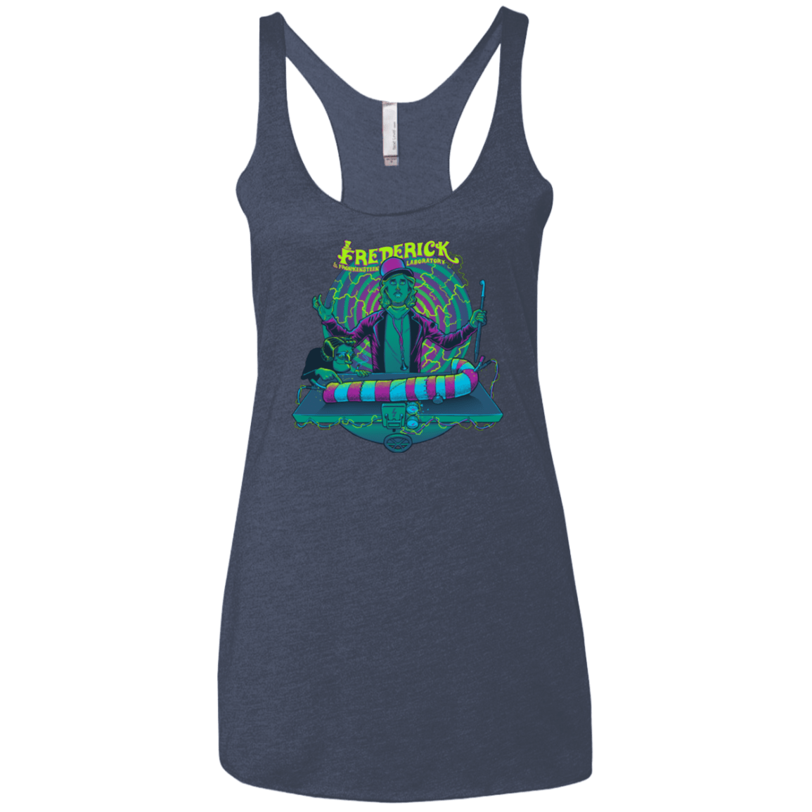 T-Shirts Vintage Navy / X-Small FREDERICK Women's Triblend Racerback Tank