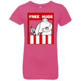 T-Shirts Hot Pink / YXS Free Hugs Girls Premium T-Shirt