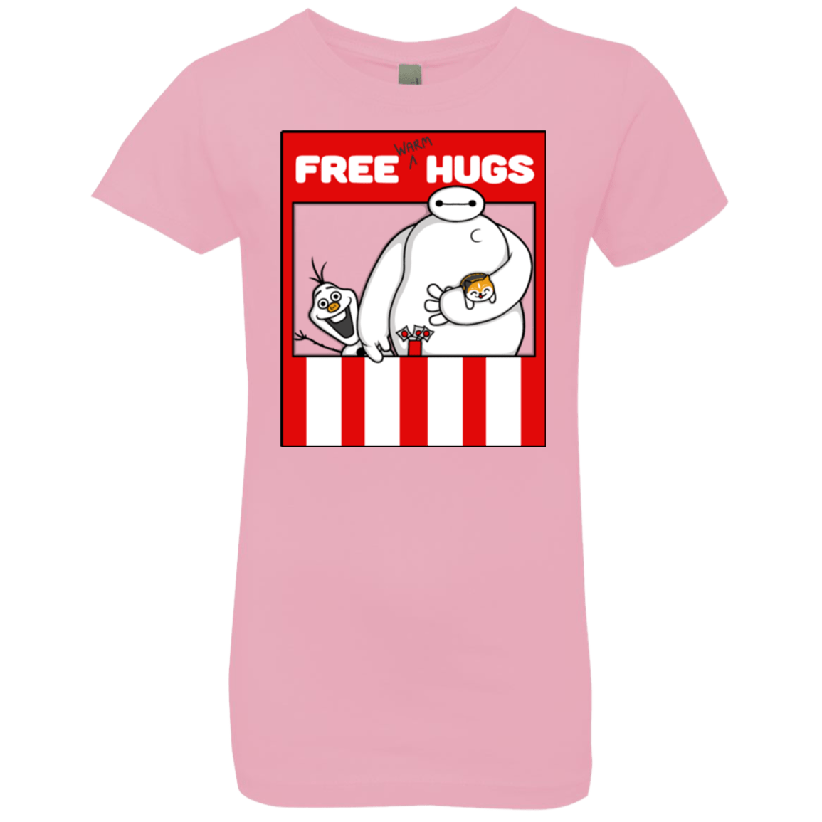 T-Shirts Light Pink / YXS Free Hugs Girls Premium T-Shirt