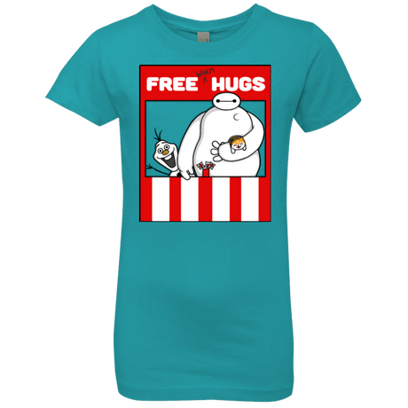 T-Shirts Tahiti Blue / YXS Free Hugs Girls Premium T-Shirt