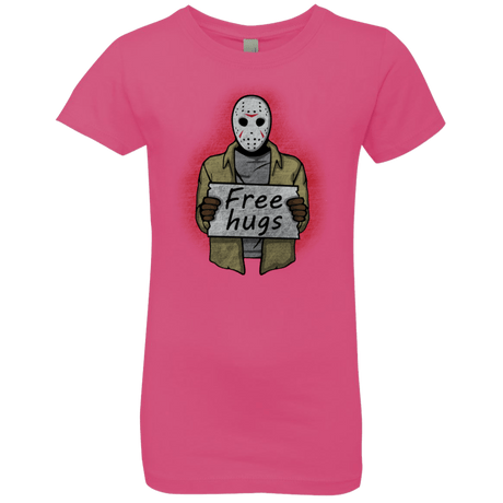 T-Shirts Hot Pink / YXS Free Hugs Jason Girls Premium T-Shirt