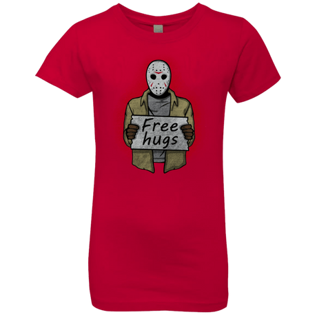 T-Shirts Red / YXS Free Hugs Jason Girls Premium T-Shirt