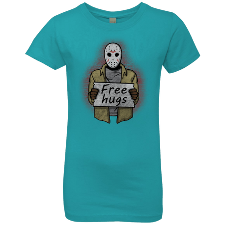 T-Shirts Tahiti Blue / YXS Free Hugs Jason Girls Premium T-Shirt