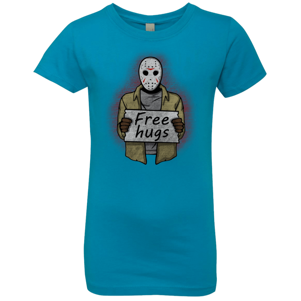 T-Shirts Turquoise / YXS Free Hugs Jason Girls Premium T-Shirt
