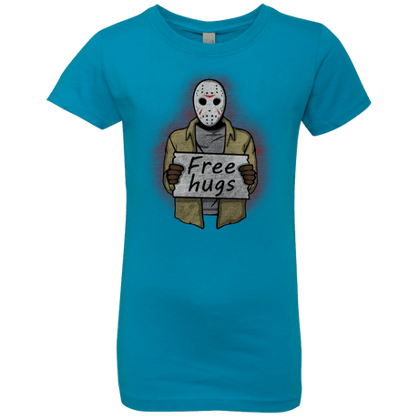 T-Shirts Turquoise / YXS Free Hugs Jason Girls Premium T-Shirt