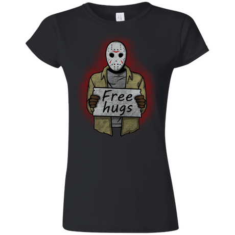 T-Shirts Black / S Free Hugs Jason Junior Slimmer-Fit T-Shirt