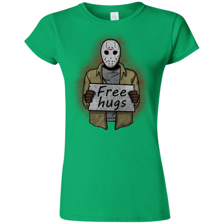 T-Shirts Irish Green / S Free Hugs Jason Junior Slimmer-Fit T-Shirt