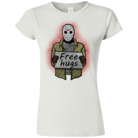 T-Shirts White / S Free Hugs Jason Junior Slimmer-Fit T-Shirt