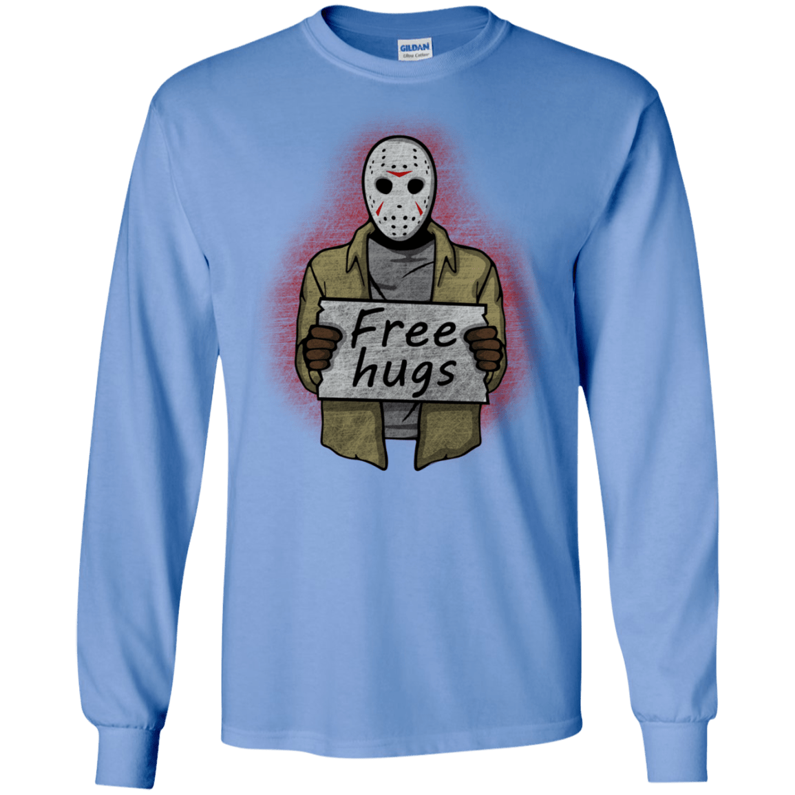 T-Shirts Carolina Blue / S Free Hugs Jason Men's Long Sleeve T-Shirt