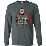 T-Shirts Dark Heather / S Free Hugs Jason Men's Long Sleeve T-Shirt
