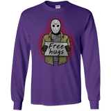 T-Shirts Purple / S Free Hugs Jason Men's Long Sleeve T-Shirt