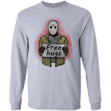 T-Shirts Sport Grey / S Free Hugs Jason Men's Long Sleeve T-Shirt