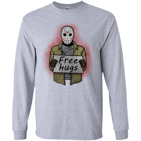 T-Shirts Sport Grey / S Free Hugs Jason Men's Long Sleeve T-Shirt