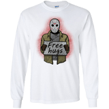 T-Shirts White / S Free Hugs Jason Men's Long Sleeve T-Shirt