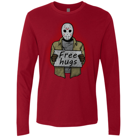 T-Shirts Cardinal / S Free Hugs Jason Men's Premium Long Sleeve