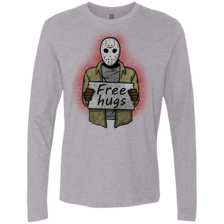 T-Shirts Heather Grey / S Free Hugs Jason Men's Premium Long Sleeve
