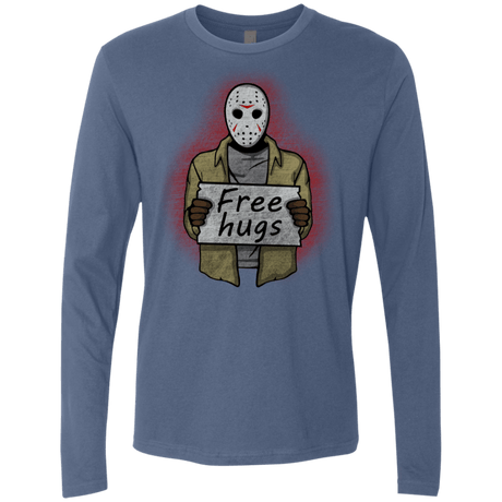 T-Shirts Indigo / S Free Hugs Jason Men's Premium Long Sleeve