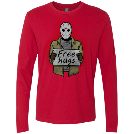 T-Shirts Red / S Free Hugs Jason Men's Premium Long Sleeve