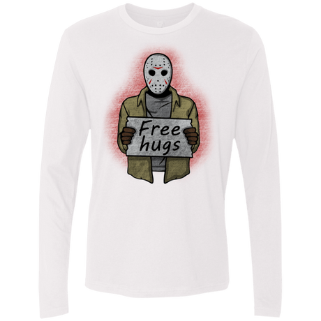 T-Shirts White / S Free Hugs Jason Men's Premium Long Sleeve