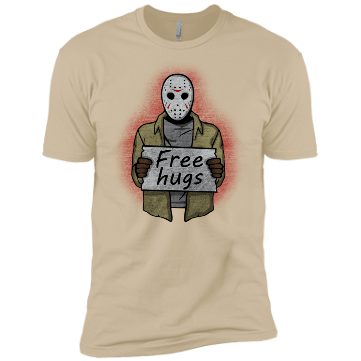 T-Shirts Sand / X-Small Free Hugs Jason Men's Premium T-Shirt