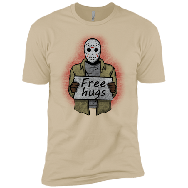 T-Shirts Sand / X-Small Free Hugs Jason Men's Premium T-Shirt