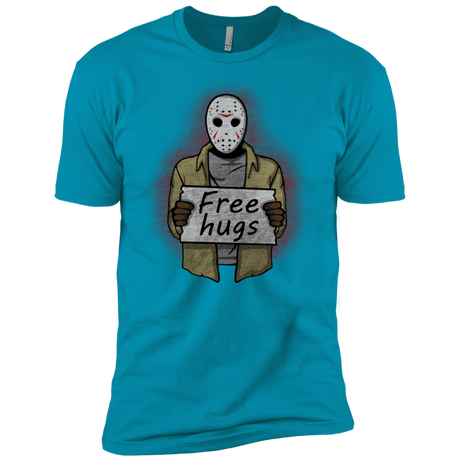 T-Shirts Turquoise / X-Small Free Hugs Jason Men's Premium T-Shirt