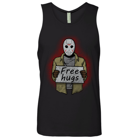 T-Shirts Black / S Free Hugs Jason Men's Premium Tank Top