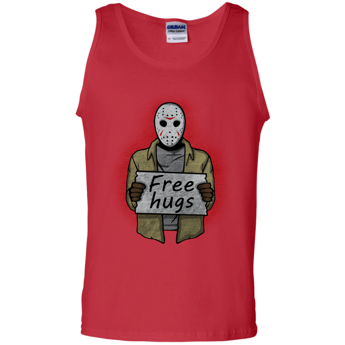 T-Shirts Red / S Free Hugs Jason Men's Tank Top