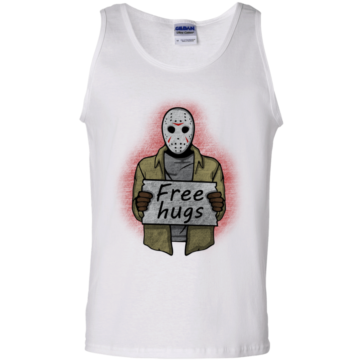 T-Shirts White / S Free Hugs Jason Men's Tank Top