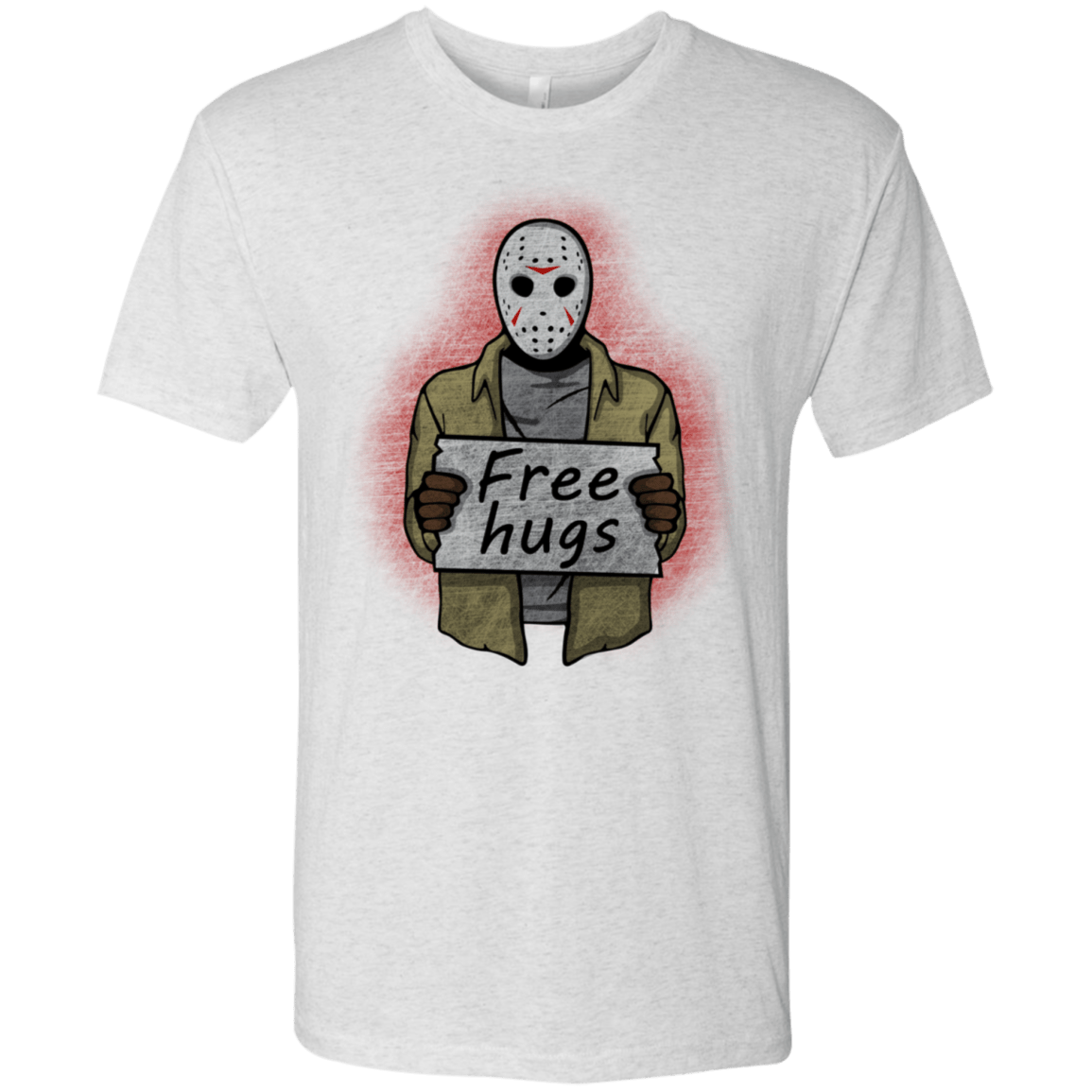 T-Shirts Heather White / S Free Hugs Jason Men's Triblend T-Shirt