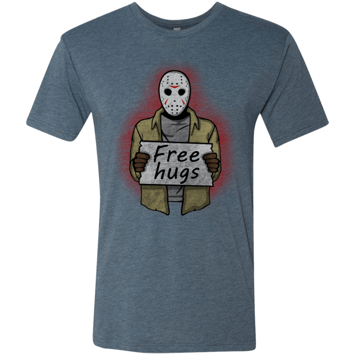 T-Shirts Indigo / S Free Hugs Jason Men's Triblend T-Shirt