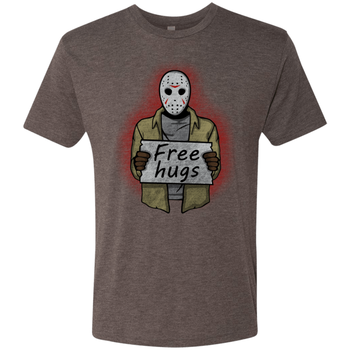 T-Shirts Macchiato / S Free Hugs Jason Men's Triblend T-Shirt