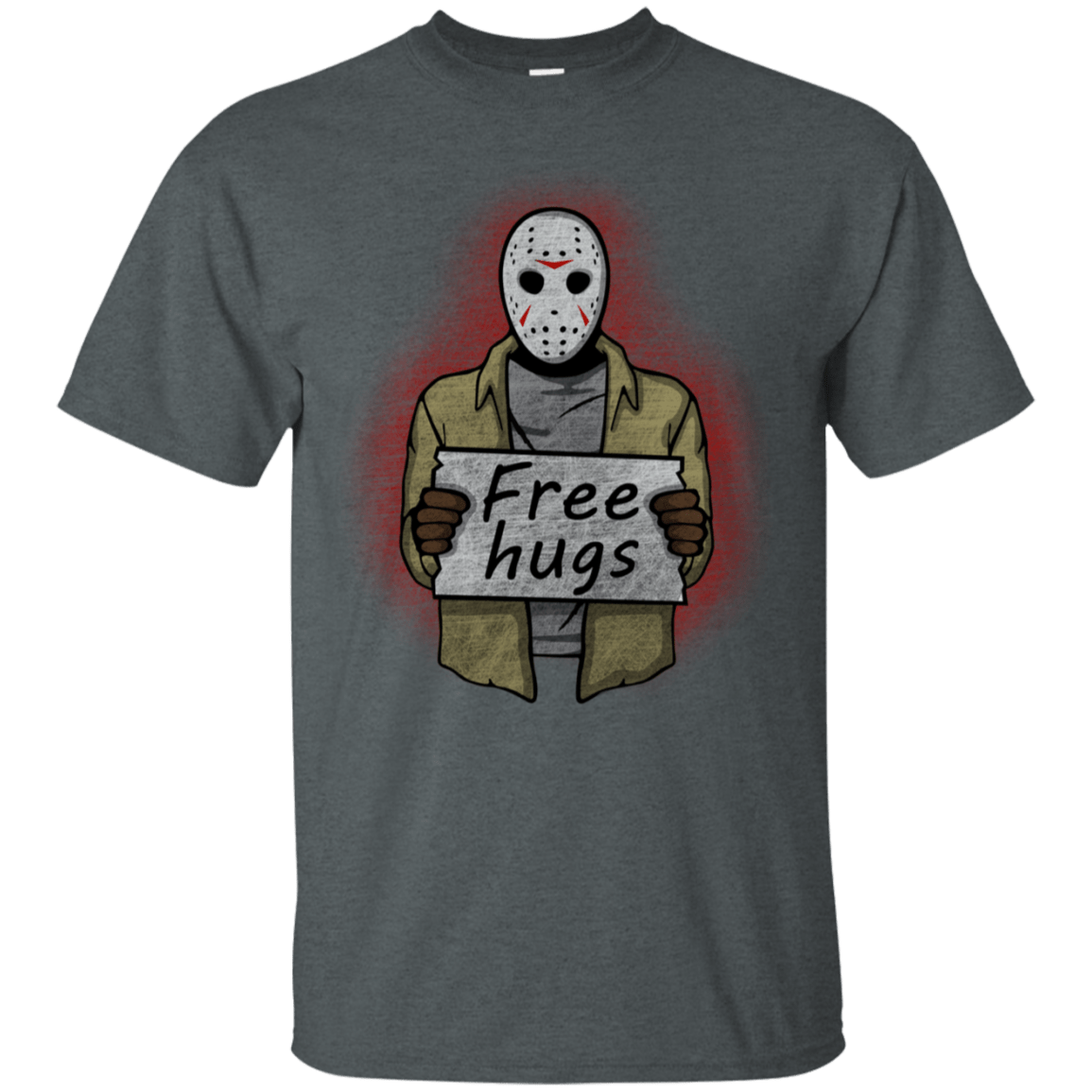 T-Shirts Dark Heather / S Free Hugs Jason T-Shirt