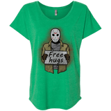 T-Shirts Envy / X-Small Free Hugs Jason Triblend Dolman Sleeve