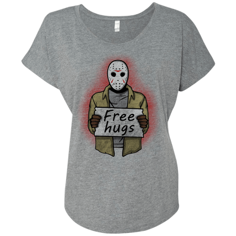 T-Shirts Premium Heather / X-Small Free Hugs Jason Triblend Dolman Sleeve