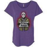 T-Shirts Purple Rush / X-Small Free Hugs Jason Triblend Dolman Sleeve