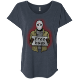T-Shirts Vintage Navy / X-Small Free Hugs Jason Triblend Dolman Sleeve